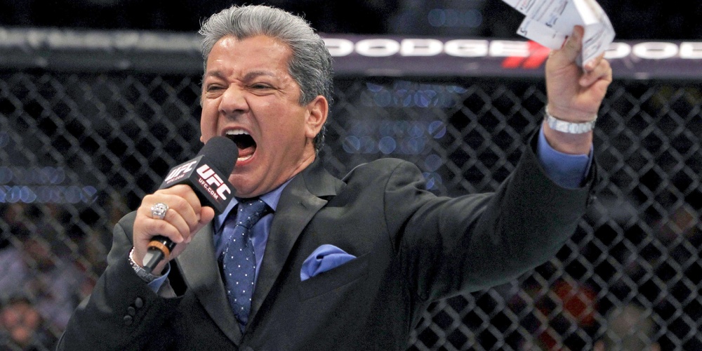 Bruce Buffer spreekt voicemail van Vitor Belfort in