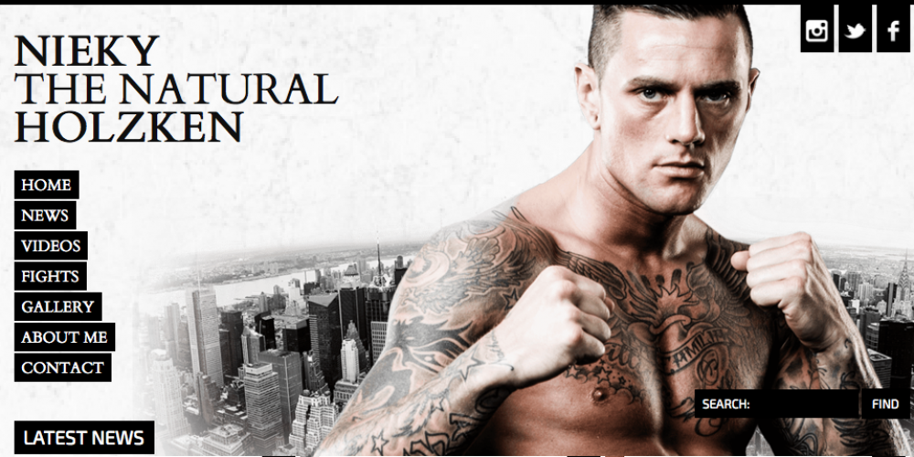 Nieuwe website Nieky Holzken