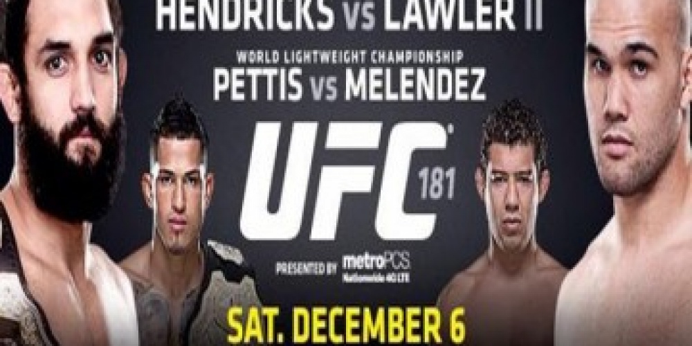 Fightcard UFC 181 is definitief