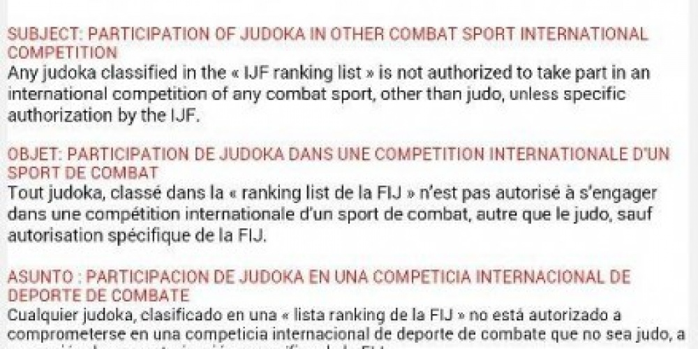 Judobond verbiedt deelname aan BJJ en Grappling!