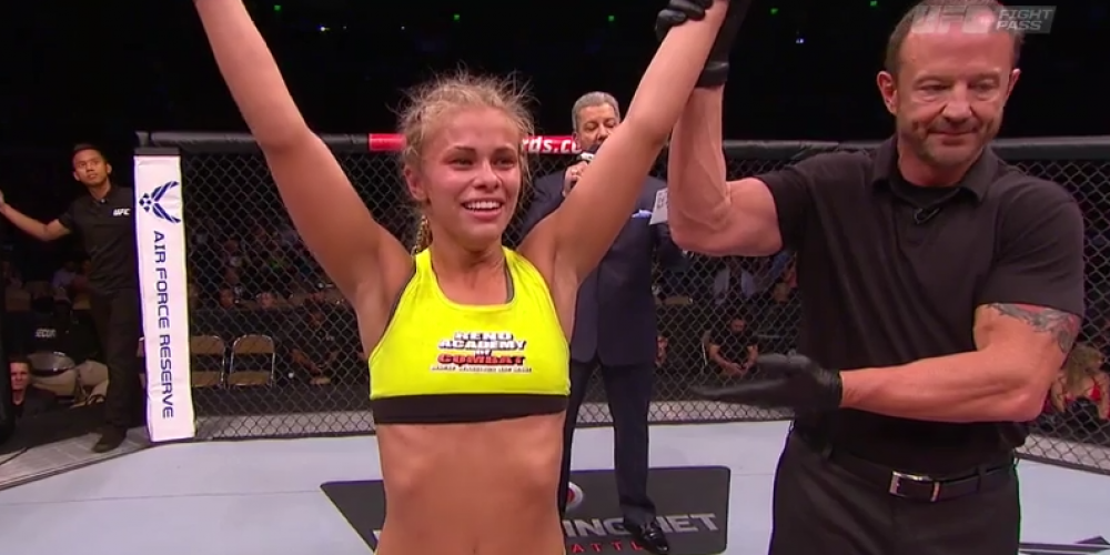 20-Jarige Paige VanZant pakt tijdens UFC Debuut  