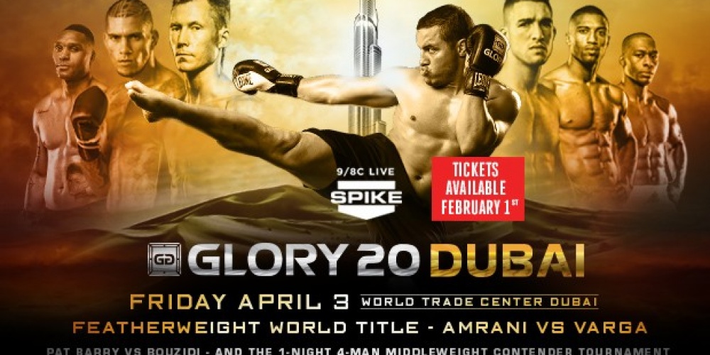 GLORY 20 DUBAI : Pat Barry vs Mourad Bouzidi bevestigd