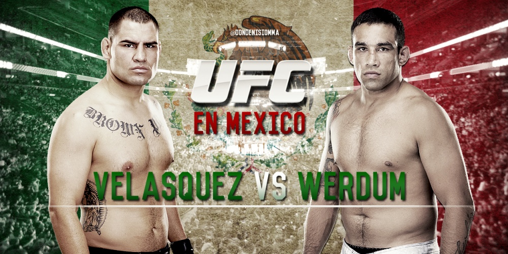 Fabricio Werdum vs Cain Velasquez zwaargewicht titel gevecht is officieel voor UFC 188 in Mexico