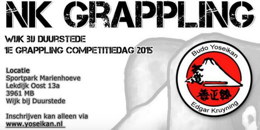 Uitnodiging NK Grappling 28 maart 2015, Wijk bij Duurstede 