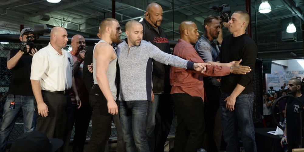 Persconferentie McGregor vs. Diaz weer de Conor show