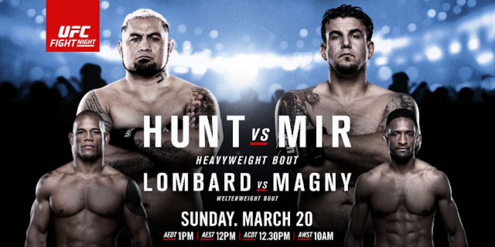 Uitslagen UFC Fight Night 85: Hunt vs Mir