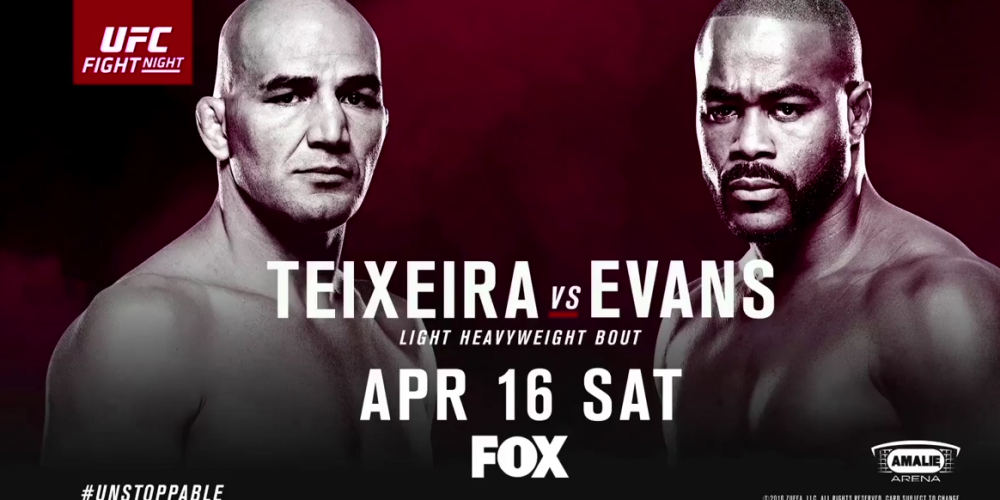 Uitslagen UFC on FOX 19: Teixeira vs. Evans