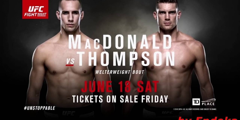 Uitslagen | UFC Fight Night 89: MacDonald vs. Thompson