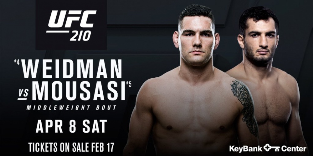 UFC 210: Chris Weidman  vs. Gegard Mousasi