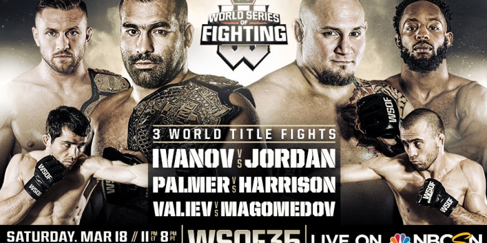 Uitslagen | WSOF 35: Ivanov vs. Jordan