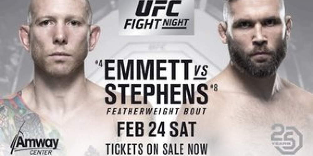 UFC ON FOX 28: STEPHENS VS. EMMETT