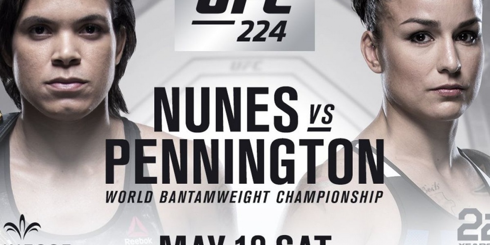 UFC 224: Amanda Nunes vs. Raquel Pennington staredown