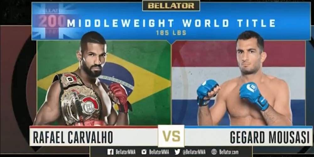 Bellator 200 - Rafael Carvalho vs. Gegard Mousasi FULL FIGHT HIGHLIGHTS