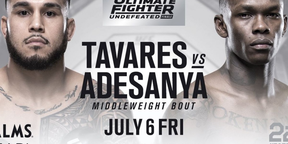 Uitslagen | The Ultimate Fighter 27 Finale: Tavares vs. Adesanya