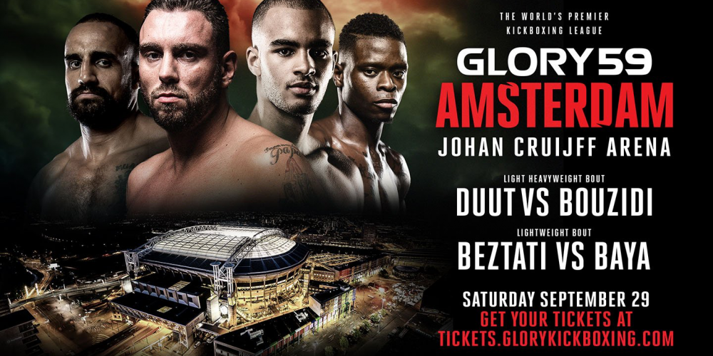 GLORY maakt deel Fightcard GLORY 59 bekend