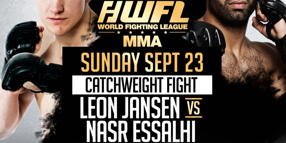 Leon Jansen vs. Nasr Essalhi tijdens World Fighting League MMA 3