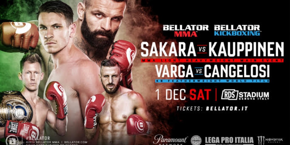 Alessio Sakara zal het main event verzorgen voor Bellator's debuut in Genoa, Italië