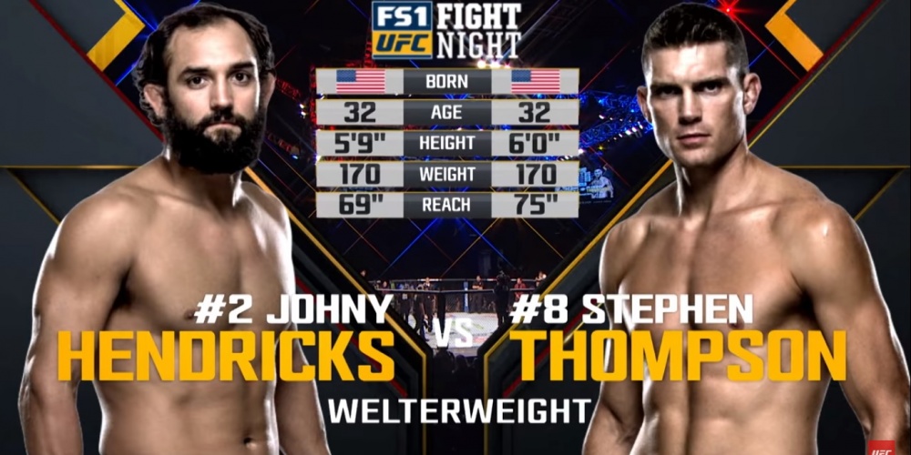 UFC Nashville Free Fight: Stephen Thompson vs  Johny Hendricks