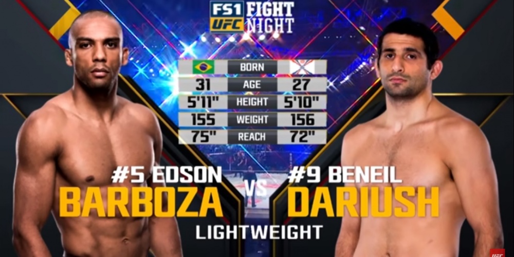 UFC Philadelphia Free Fight: Edson Barboza vs Beneil Dariush