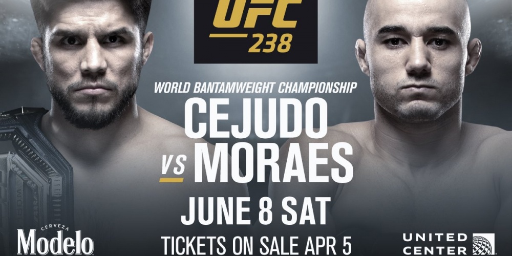 Henry Cejudo vs. Marlon Moraes voor UFC Bantamweighttitel op UFC 238