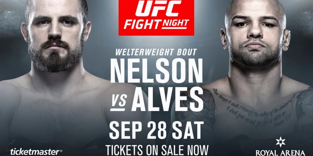 Gunnar Nelson vs. Thiago Alves op UFC Kopenhagen