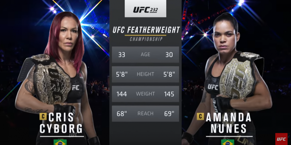 UFC 239 Free Fight: Amanda Nunes vs Cris Cyborg