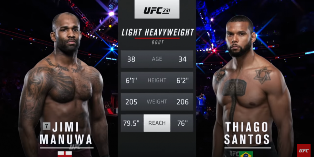 UFC 239 Free Fight: Thiago Santos vs Jimi Manuwa