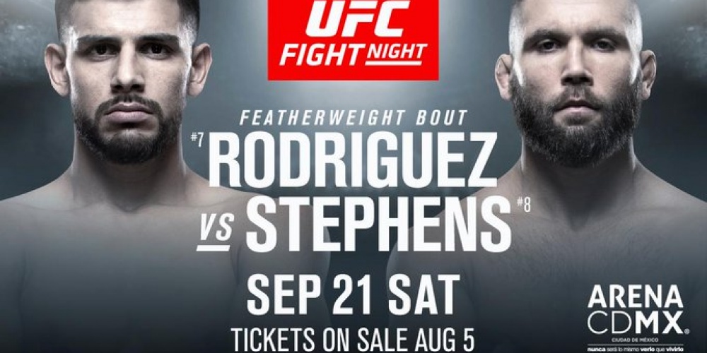 Yair Rodriguez vs. Jeremy Stephens Main Event UFC Mexico