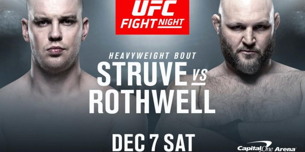 Stefan Struve vs. Ben Rothwell op UFC Washington DC