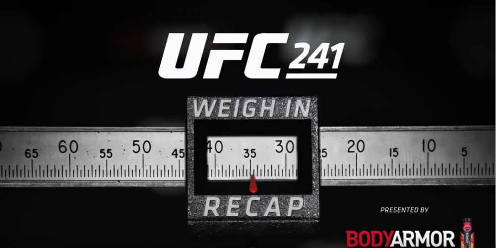 UFC 241: Weigh-in Recap