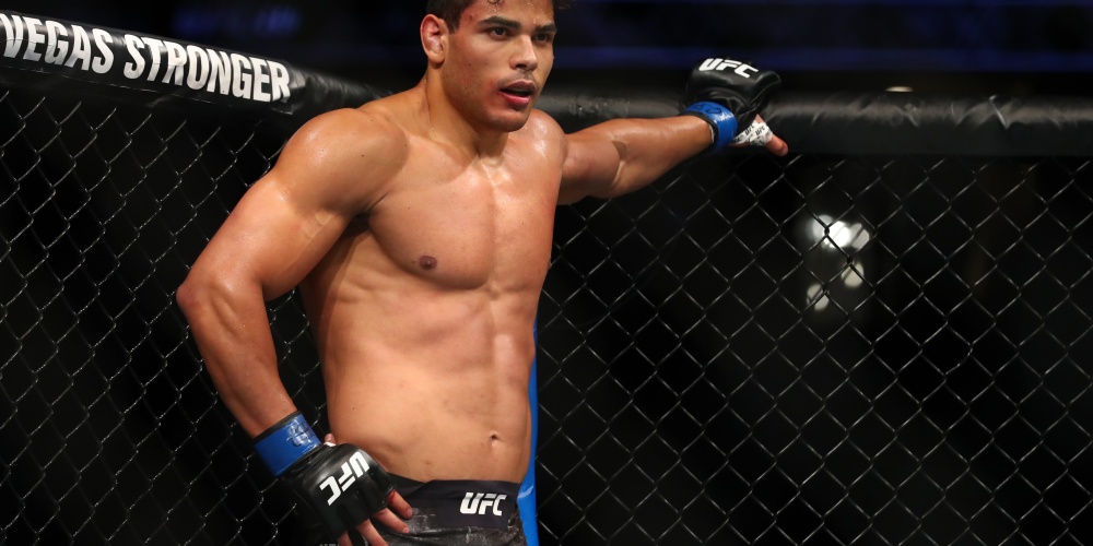 Paulo Costa: 'Ik vecht tegen de winnaar van Whittaker vs. Adesanya'