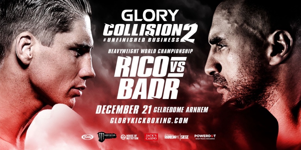 Volledige fightcard GLORY Collision 2 bekend!