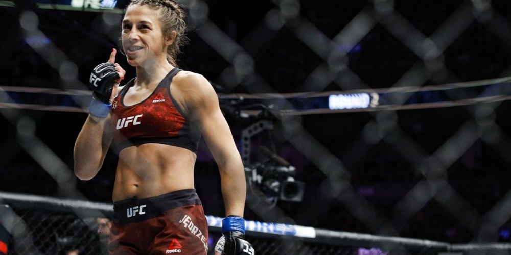 Joanna Jedrzejczyk: 'Ze is een sterk beest, ze is zo groot'