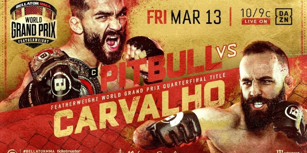 Champ Champ Patricio Freire verdedigt featherweight titel tegen Pedro Carvalho op Bellator 241