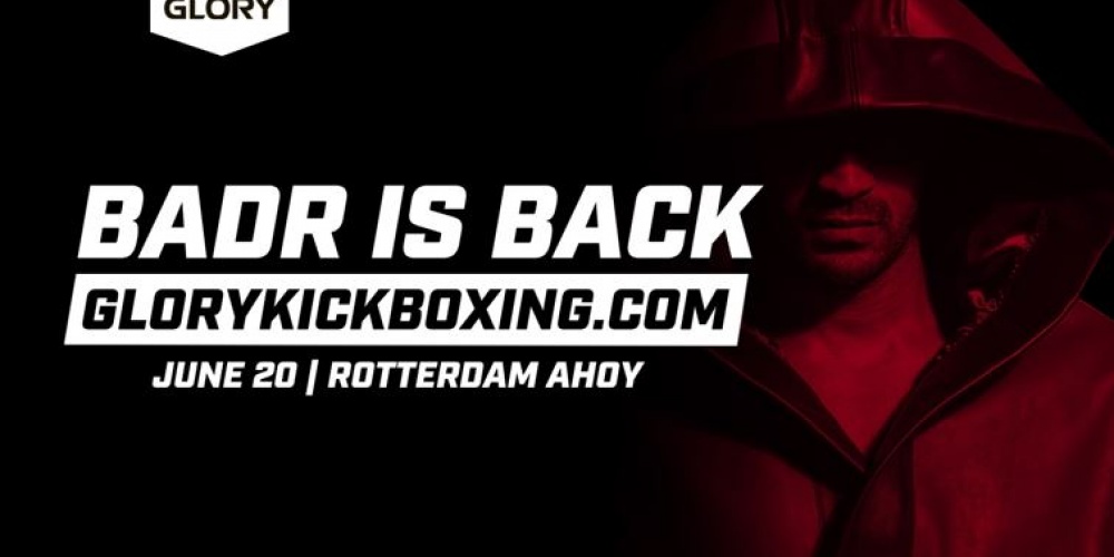 Badr Hari keert op 20 juni terug bij Glory Kickboxing