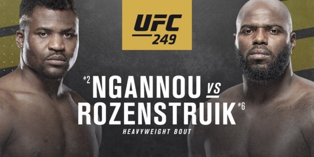 Francis Ngannou vs. Jairzinho Rozenstruik 'officieel' voor UFC 249 op 9 mei