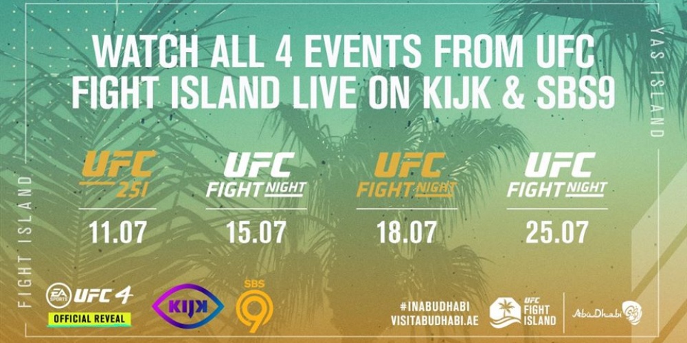 SBS9 place to be voor UFC Fight Island