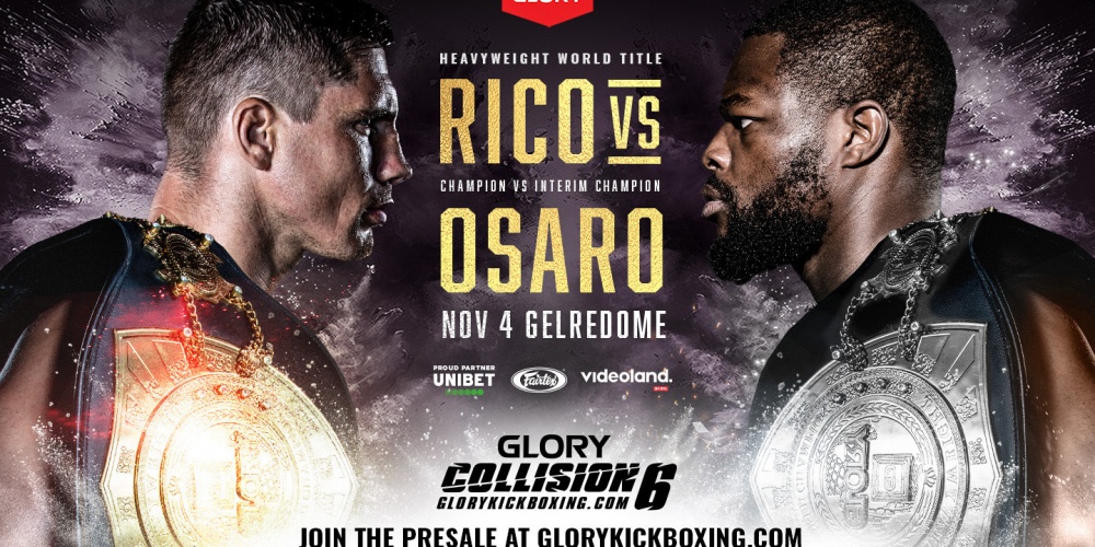 Glory onthult datum voor titelgevecht Rico Verhoeven vs Tariq Osaro