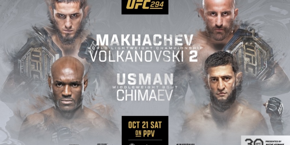 UFC 294 ‘Makhachev vs Volkanovski 2’ op 21 oktober in Abu Dhabi