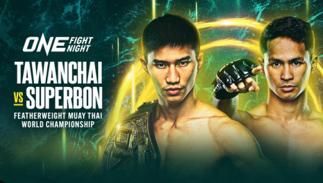 Superbon vs Tawanchai voor de ONE vedergewicht Muay Thai-titel